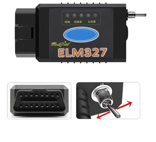 ELM 327 (BT/USB) Modified MS+HS Can