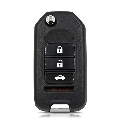 Ключ KeyDiy KD B10-3+1 в стиле Хонда (с кнопкой тревоги)